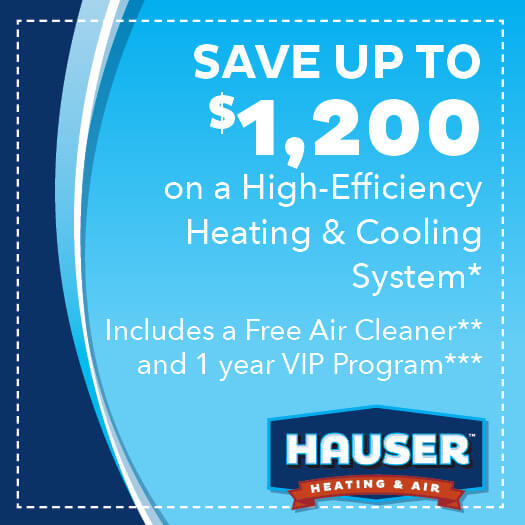 Save Up to $1200 on a High Efficency Heating & Cooling System