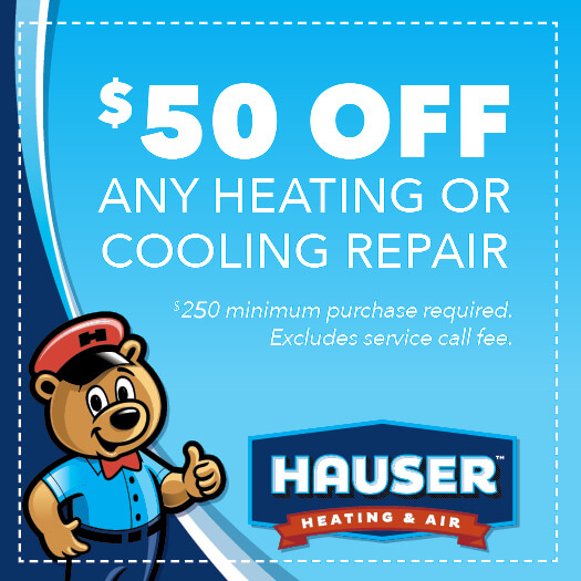 $50 off a/c or heating service"